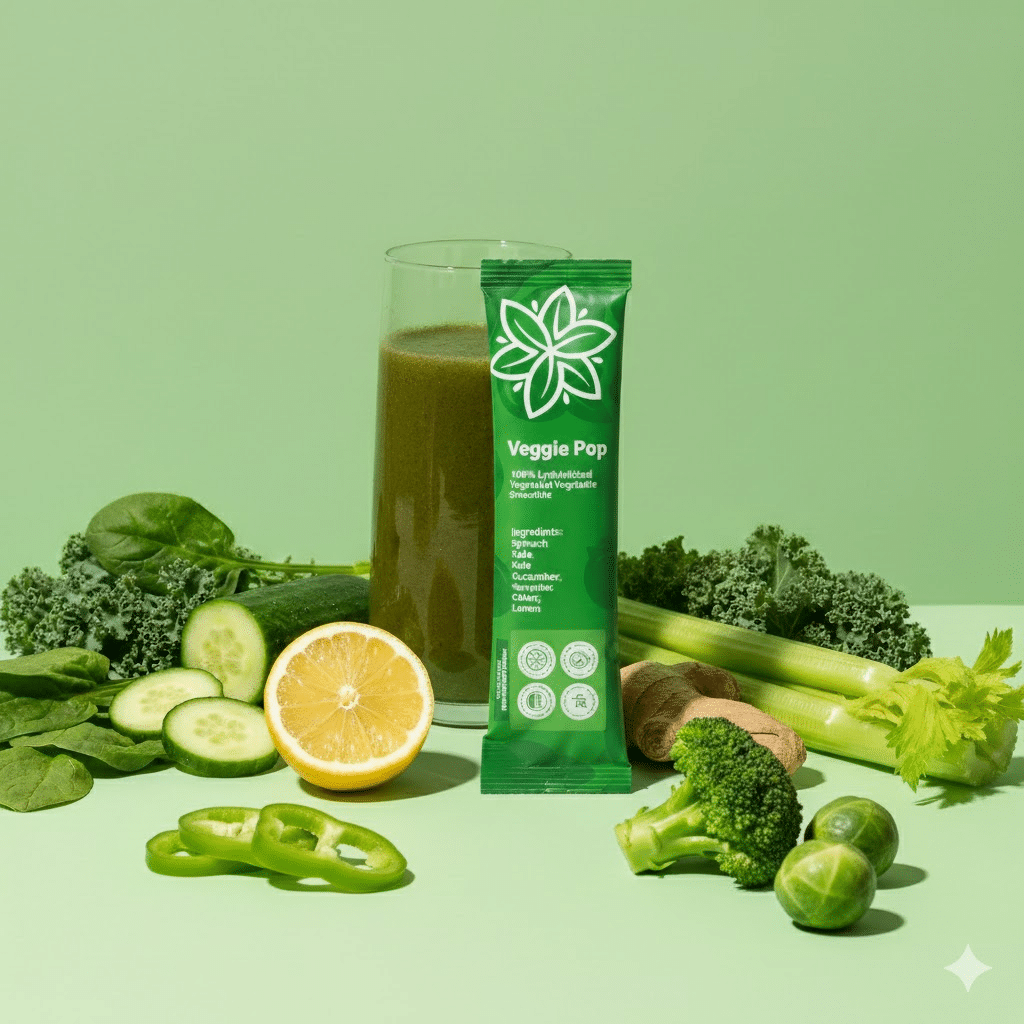 fruggies veggie pop alternative aux légume généré par IA