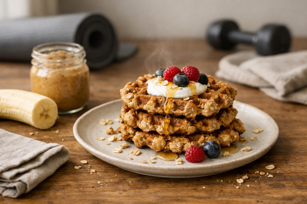 Gaufres aux flocons d'avoine : la recette healthy et gourmande
