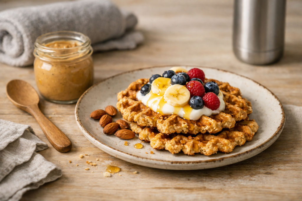 Comment préparer des gaufres healthy aux flocons d'avoine ?